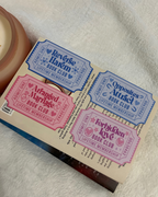 Book Trope Ticket Stub Bookmarks – Admit One to Your Favorite Romance Plot