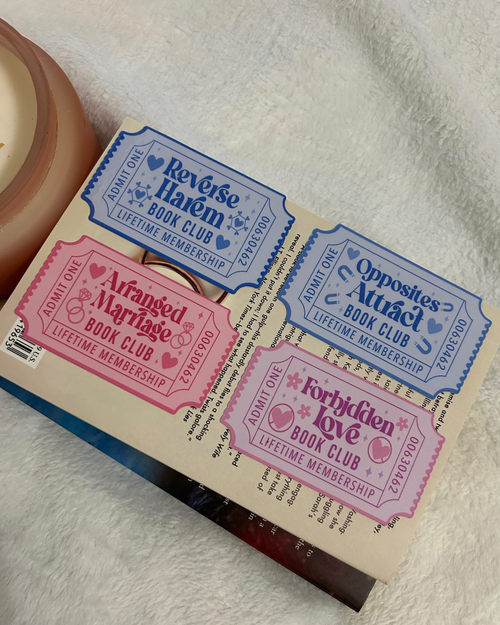 Book Trope Ticket Stub Bookmarks – Admit One to Your Favorite Romance Plot